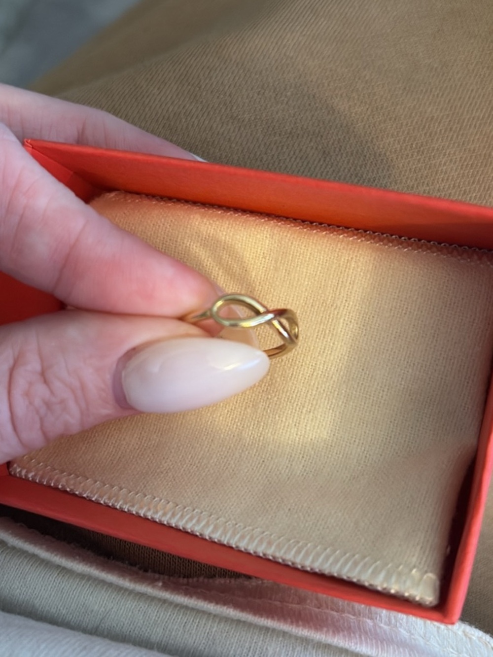 Gold James Avery infinity ring